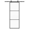 vidaXL Skyved&oslash;r med monteringssett 76x205 cm ESG glass og aluminium