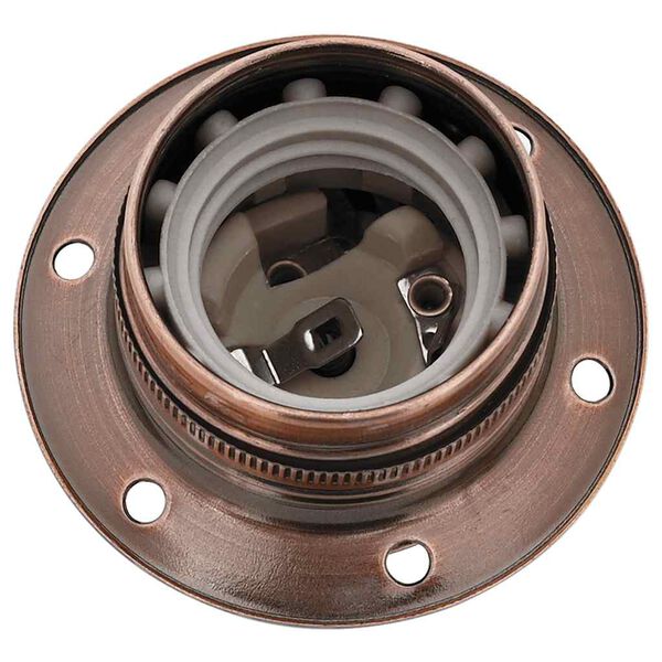 vidaXL Lampeholdere 2 stk r&oslash;d bronse E27