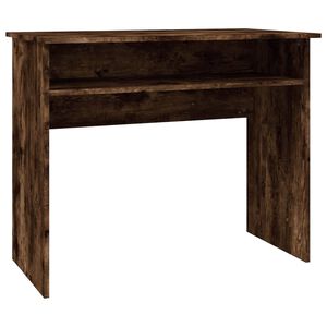 vidaXL Skrivebord r&oslash;kt eik 90x50x74 cm konstruert tre