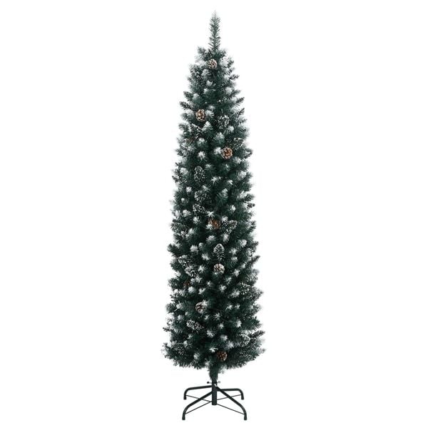 vidaXL Kunstig slankt juletre med 150 LED 120 cm