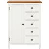 vidaXL Garderobe 76x52x105 cm heltre eik