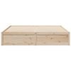 vidaXL Sengeramme med madrass 200x200 cm heltre furu