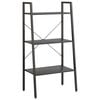 vidaXL Gulvhylle 3 etasjer svart 56x35x108 cm