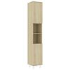 vidaXL Baderomsskap sonoma eik 30x30x179 cm konstruert tre