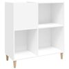 vidaXL Hifi-benk hvit 84,5x38x89 cm konstruert tre