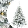 vidaXL Kunstig juletre med 150 LED med stativ Hvit 120 cm PE og PVC
