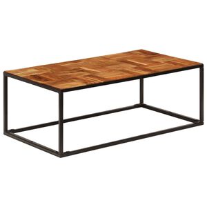 vidaXL Salongbord 110x60x40 cm heltre akasie og st&aring;l