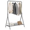 vidaXL Klesstativ med lagring Svart 100 x 56 x 154 cm St&aring;l