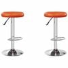 vidaXL Barstol 2 pcs 31 x 31 x 87 cm Kunstl&aelig;r Sving