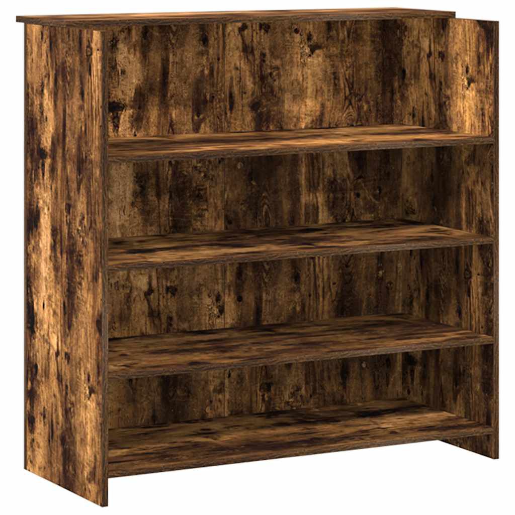 vidaXL Resepsjonspult røkt eik 180x50x103,5 cm konstruert tre