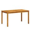 vidaXL Hagebord 140x80x74 cm heltre akasie