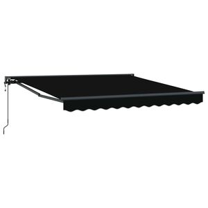 vidaXL Markiseramme Svart 300 x 250 cm Polyester med PU-belegg