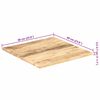 vidaXL Bordplate heltre mango 25-27 mm 60x60 cm
