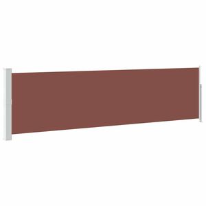 vidaXL Uttrekkbar sidemarkise 140x500 cm brun