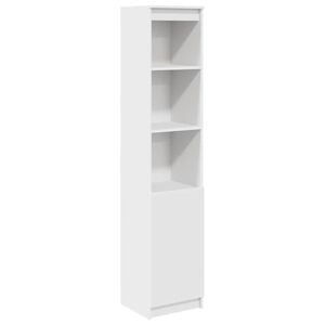 vidaXL H&oslash;ybord hvit 37,5x35x180 cm konstruert tre
