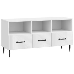 vidaXL TV-skap H&oslash;gglans hvit 102 x 34,5 x 50 cm Konstruert tre
