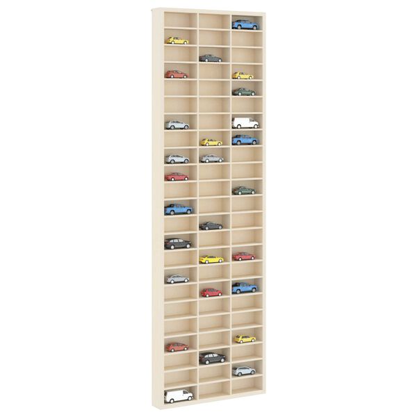vidaXL Veggdokumentdisplay Beige 30 x 4,5 x 96 cm Konstruert tre