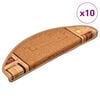 vidaXL Selvklebende trappematter 10 stk 65x21x4 cm beige