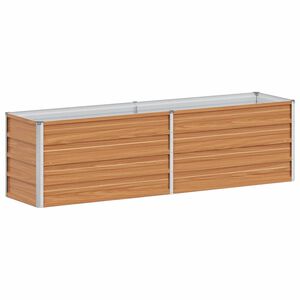 vidaXL H&oslash;ybed 160x40x45 cm galvanisert st&aring;l s&oslash;lv