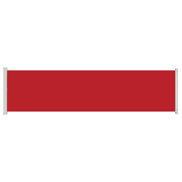 vidaXL Uttrekkbar sidemarkise 600x160 cm r&oslash;d