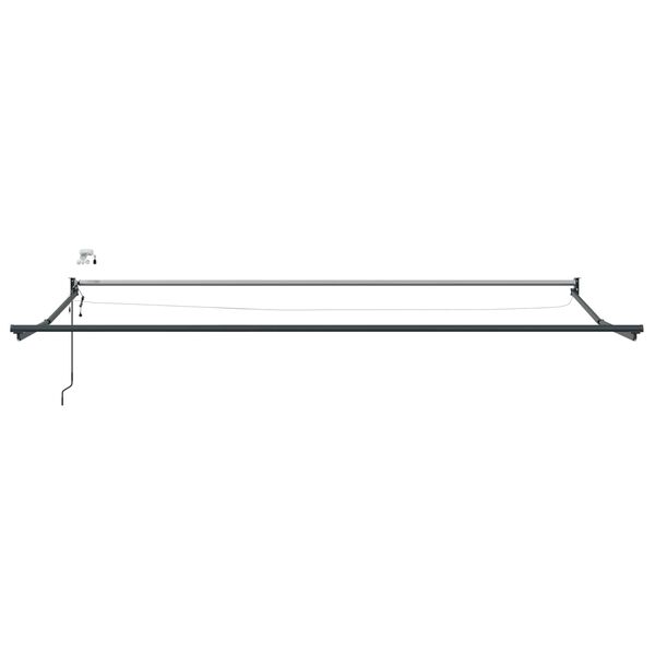 vidaXL Elektrisk uttrekkbar markiseramme Antrasitt 4 &times; 3 m Aluminium