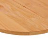 vidaXL Bordplate lysebrun 140x60x2 cm oval heltre eik