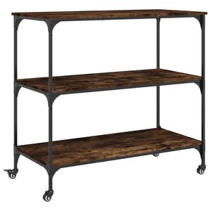 vidaXL Kj&oslash;kkentralle r&oslash;kt eik 102x50x95 cm konstruert tre