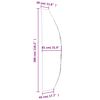 vidaXL Hageparasollrekk 2 stk 280x30/81/45 cm 420D oxfordstoff