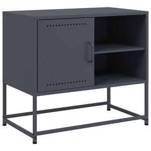 vidaXL TV-benk antrasitt 68x39x60,5 cm st&aring;l