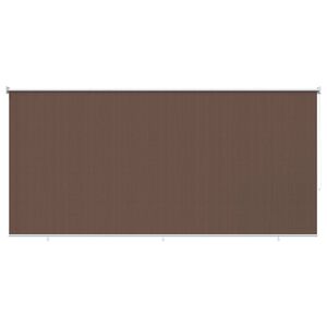 vidaXL Utend&oslash;rs Rullegardin 90% UV-blokk Gr&aring;brun 350 x 140 cm HDPE