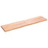 vidaXL Bordplate lysebrun 200x50x(2-6)cm behandlet heltre naturlig