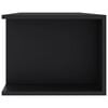 vidaXL TV-benk med LED-lys svart 135x39x30 cm