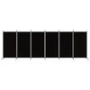 vidaXL Romdeler med 6 paneler svart 520x180 cm stoff