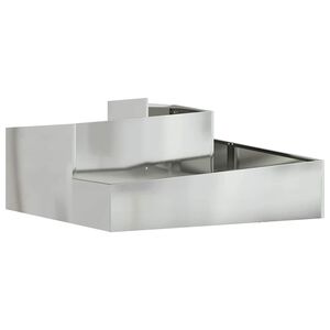 vidaXL Hageblomsterpotte s&oslash;lv 100 x 100 x 50 cm Galvanisert St&aring;l