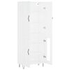 vidaXL Highboard hvit 69,5x34x180 cm konstruert tre
