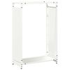 vidaXL Vedstativ svart 60x28x90 cm kaldvalset st&aring;l