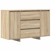 vidaXL Serviesskap Sonoma eik 120 x 41 x 75 cm Konstruert tre