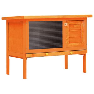 vidaXL Utendørs kaninbur 1 etasje tre