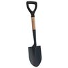 vidaXL Spade Svart 68,5 cm Pulverlakkert st&aring;l og solid tre