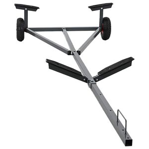 vidaXL B&aring;ttrailer s&oslash;lv 302 x 107 x 42 cm St&aring;l