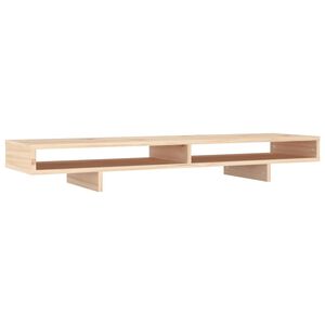 vidaXL Monitorstativ 100x27x14 cm heltre furu