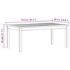 vidaXL Hagesalongbord 110x60x45 cm heltre akasie