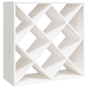 vidaXL Vinhylle hvit 62x25x62 cm heltre furu
