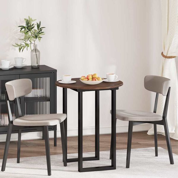 vidaXL Bordplate brun eik 60 x 60 x 1,5 cm Konstruert tre