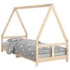 vidaXL Barnesengeramme 80x200 cm heltre furu