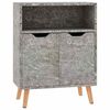 vidaXL Skjenk betonggr&aring; 60x30x72 cm konstruert tre
