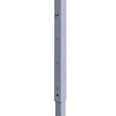 vidaXL Sammenleggbart festtelt 2 sidevegger 2x2m stål antrasitt
