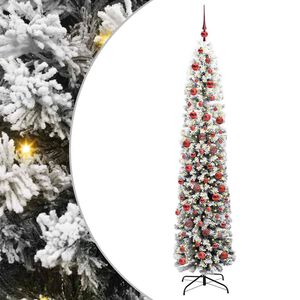 vidaXL Kunstig juletre med 300 LED grønn 180 cm PVC og stål og plast