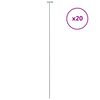 vidaXL Hageplanteplugger 20 stk m&oslash;rkegr&oslash;nn 91 cm st&aring;l