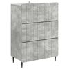 vidaXL Skuffeskap Betonggr&aring; 66 x 34,5 x 92 cm Konstruert tre